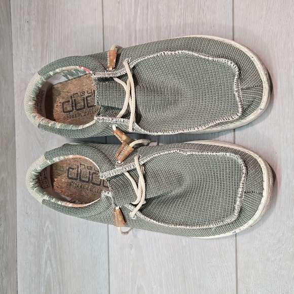 Hey Dude Mens Wally Eco Sox Algae Loafer Slip on shoes sz 12 - Picture 4 of 12